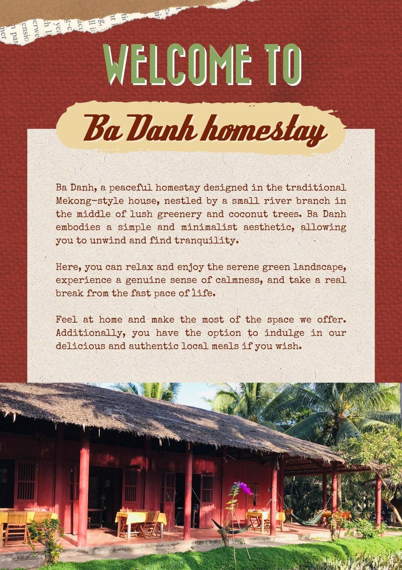 Ba Danh Homestay & Kitchen - Ben Tre Mekong Екстер'єр фото